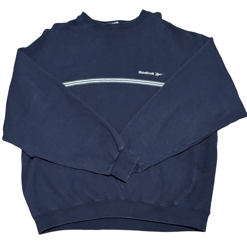 Vintage Blue Reebok Pullover Crewneck Sweatshirt | Size: XL | FREE SHIPPING